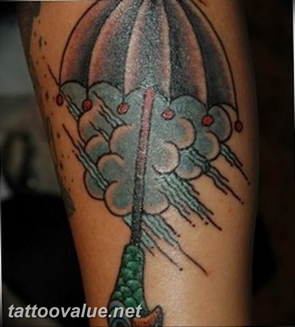 photo tattoo umbrella 06.12.2018 №099 - example of tattoo design umbrella - tattoovalue.net